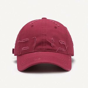 Wholesale Unisex Adjustable Embroidery Logo Vintage Hat Distressed Daddy Hat 100% Cotton Custom Baseball Cap - Product Image 4