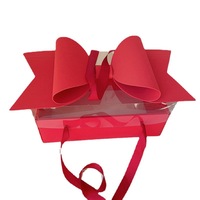 Boîte à fleurs carrée pour la Saint-Valentin Dossiers à gâteaux Sacs d'emballage cadeau avec poignée Recyclable Fête des mères