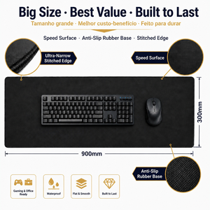 Gummierte Wasserdichte Feuchtigkeitsbeständige Kratzfeste Cartoon-Gaming-Mausunterlage Angepasste Größe 600x300mm 4mm Dicke - Product Image 3