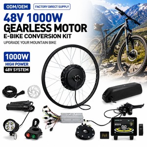 Kit de conversion de vélo électrique 48V 1000W avec moteur de moyeu pour <span class=keywords><strong>VTT</strong></span>, trajets quotidiens et conduite <span class=keywords><strong>tout</strong></span>-terrain, avec écran LCD, accélérateur et capteur PAS - Product Image 1