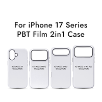 Coque de téléphone Prosub 2-en-1 pour iPhone 17 Series, impression par sublimation 3D sur film PBT, étui mobile en plastique