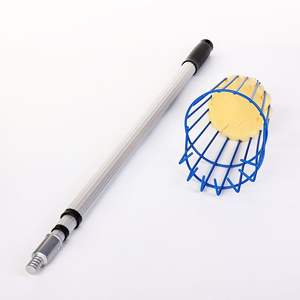 ตะกร้าสแตนเลสทำจากพลาสติกแบบแมนนวลทำจาก12FT ตะกร้าผลไม้พร้อมเสาบิดสำหรับล็อคแบบยืดหดได้สูงแอปเปิ้ลและลูกพลัมในสวน - Product Image 2