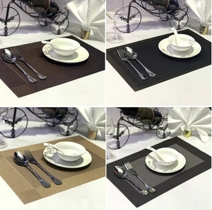Tovagliette di nozze variopinte del pvc dell'oro della stuoia della tabella del ristorante dell'attrezzatura dell'hotel - Product Image 6
