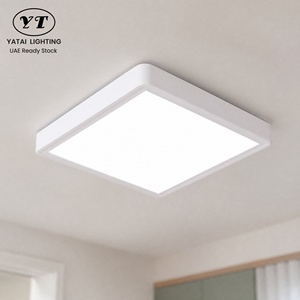โคมไฟเพดาน LED ทรงสี่เหลี่ยมทันสมัย 18W สามสี อะคริลิคติดพื้นผิว สำหรับบ้าน ห้องนั่งเล่น ห้องนอน ทางเดิน โถงทางเดิน - Product Image 1