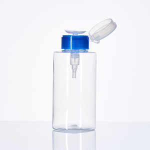 Custom PET Plastic Clamshell Press <b>Pump</b> <b>Bottle</b> 200ml 250ml Makeup Remover <b>Bottle</b> for Nail Polish Remover High quality - Product Image 3