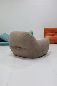 Sofá Perezoso Moderno de Pana Comprimido y Envasado al Vacío, Sillón Ergonómico Tipo Puff Individual para Sala de Estar - Product Image 6