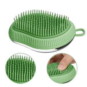 แปรงอาบน้ำสำหรับสัตว์เลี้ยงทำจากซิลิโคนอุปกรณ์จ่ายแชมพูแปรงอาบน้ำสำหรับสัตว์เลี้ยงรูปทรง<span class=keywords><strong>มะม่วง</strong></span>2024 - Product Image 3