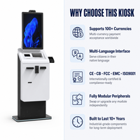 Kiosque de vérification d'identité gouvernementale et d'émission de cartes, lecteur de cartes intelligentes de passeport, distribution de cartes sur site en 60 secondes, gestion à distance