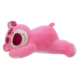 Linda Manta de Peluche de Oso Rosa de Dibujos Animados 2 en 1, Almohada de Franela Suave con Animal de Peluche y Cojín a Juego Kawaii para Siesta en la <span class=keywords><strong>Oficina</strong></span> - Product Image 5