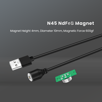 Shenzhen como usable 2 pines Usb magnético Pogo Pin conector cargador Cable