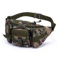 Sac banane Molle personnalisé avec logo pour homme – Robuste, pour activités sportives et de plein air – Pochette téléphone avec fermeture éclair pour camping et chasse