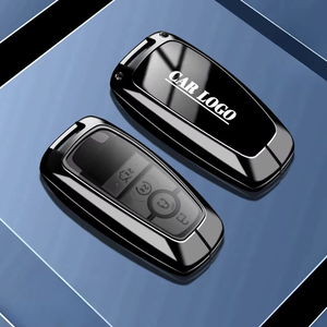 Étui pour clé de voiture Ford Mustang compatible avec la clé intelligente Mustang, en alliage de zinc et cuir, 360° °   Porte-clés Mustang avec protection complète - Product Image 5