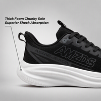 Chaussures de course professionnelles pour hommes, respirantes, en maille Fly-knit, semelle épaisse en mousse, amortissantes, pour la marche