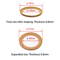 Segment de piston pour compresseur d'air sans huile 76 mm, joint d'étanchéité de haute qualité pour atomiseur et cuve en cuir