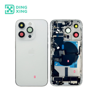 Coque arrière complète pour téléphone portable avec vitre et câble flexible pour iPhone 14/15/16 Pro & Plus & Pro Max