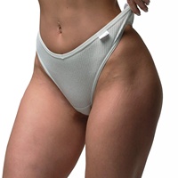 String sexy, lingerie, sous-vêtements, G-string sans couture pour femmes, culottes en coton, tongs, logo personnalisé, culottes tricotées multicolores pour femmes