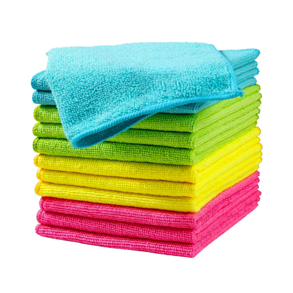 100-Pack Microfiber Cleaning Cloth and Applicator Reusable and Lint-Free Microfiber Towel for Home Car Washing and Other Uses