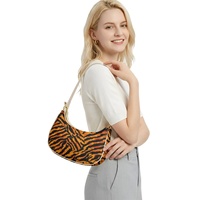 Kleine serie gepersonaliseerde modieuze PU tassen met dierenprint, crossbody tas met ritssluiting