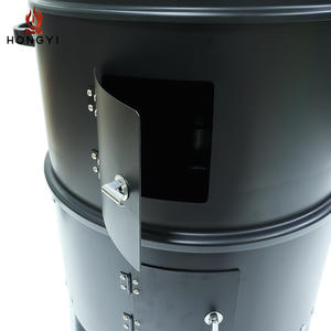 เตาปิ้งย่างสแตนเลส HONGYI น้ำหนัก 7 กก. เตาบาร์บีคิวถ่านสำหรับกิจกรรมกลางแจ้ง พร้อมฝาปิด สำหรับ 5 คนขึ้นไป ดีไซน์หลายชั้นลดควัน - Product Image 2