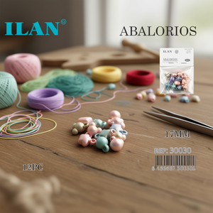 ILAN Perline 17mm Colori Pastello 12 Pezzi Perline per Abbigliamento - Product Image 3