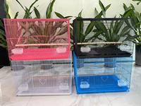Bain d'oiseaux suspendu pas cher en aluminium, support de cage à oiseaux, décoration, maison d'amour, nid pour cage à oiseaux
