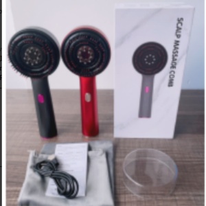 Factory Anti Hair Loss Scalp <b>Massager</b> Brush with Red LED Lights Vibrating Hair Growth Comb Device Head <b>Massager</b> Styler - Product Image 6
