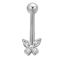 G23 Titanium Christina Vertical Hood Piercings CZ Sexy Vagina Genital Piercing VCH Piercings Jewelry Sexy Body Jewelry