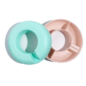 Sac à collation réutilisable en silicone à 4 compartiments, sacs de conservation des aliments étanches pour les collations et la préparation des repas - Product Image 3