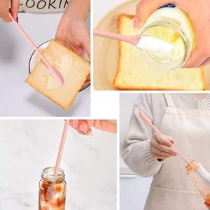 Spatule de pâtisserie en silicone pour cuisine, mélangeur de crème, cuillère à glace et racloir - Product Image 6