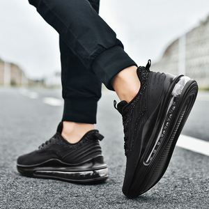 Chaussures de sport décontractées à lacets pour hommes, grandes tailles, toutes saisons, transfrontalières, avec semelle intégrale, pour la course, les étudiants et les activités de plein air, en tissu maille respirant - Product Image 2