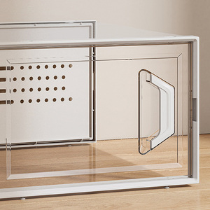 12 पारदर्शी प्लास्टिक के 13.1x9.1x5.6 इंच पैक 12 पारदर्शी प्लास्टिक साफ स्टैकबोसन के लिए जूते बॉक्स - Product Image 4