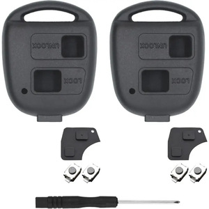 Coque de clé Toyota Lexus en ABS, 2 ou 3 boutons, sans emblème, ensemble complet pour RX400 Camry Prado Cruiser - Product Image 2
