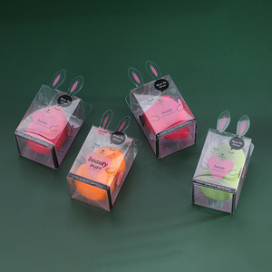 ฟองน้ำแต่งหน้าคุณภาพสูงแบบเปียกและแห้ง เนื้อละเอียดนุ่มพิเศษ พร้อมกล่องพีวีซี - Product Image 4