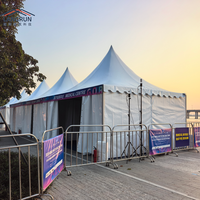Tonnelle Pagode en Aluminium Étanche à Installation Rapide 3x3 4x4 5x5 pour 5 Personnes, Tente d'Événement Extérieur à Vendre
