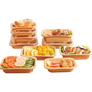 Caja de comida bento de papel reciclable y personalizable, bandeja de sushi biodegradable para llevar, envase de sushi, caja de comida - Product Image 6