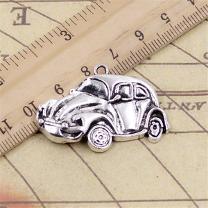จี้รูปแมลงเต่าทอง <span class=keywords><strong>Herbie</strong></span> 39X26มม. ทำด้วยมือจี้เงินทิเบตวินเทจทำด้วยตัวเองสำหรับสร้อยข้อมือสร้อยคอ - Product Image 2