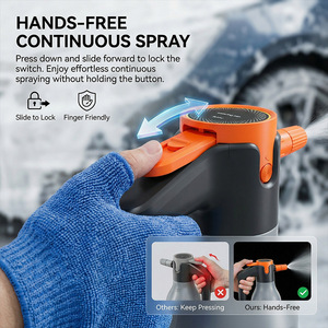 NOUVEAU Flacon pulvérisateur électrique en <span class=keywords><strong>plastique</strong></span> avec charge sans fil et pression d'air pour le lavage de voitures, le jardinage et l'horticulture - Multicolore - Product Image 4