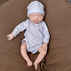 18 inch hairless simulation baby <b>doll</b> with soft and solid <b>silicone</b> <b>reborn</b> <b>doll</b> suitable for children to play with - Product Image 6