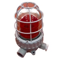 Vente chaude Atex Sirène D'alarme Visuelle Audible Rouge 90db 24v Dc Ip66 Antidéflagrant Led Signal Stroboscopique Alarme Voyants D'avertissement