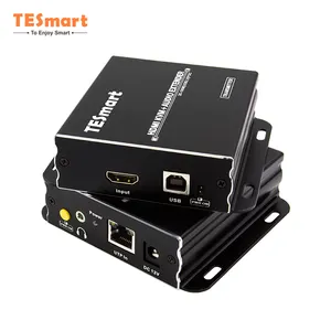 TESmart HDMI KVM Extender HDMI IR Extender 100m over IP Transmission Receiver HDMI and USB 2560*1440@60Hz KVM Extender