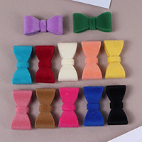 Accessoires pour coiffure et pinces à cheveux DIY : Grand nœud en peluche floquée style Princesse Mignonne, Matériel en gros Yiwu