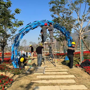 Luz LED residencial para camino de paisaje Holiday <span class=keywords><strong>Glory</strong></span> Garden Tunnel Lights con motivo de acero inoxidable AC Power IP65 Rating - Product Image 5