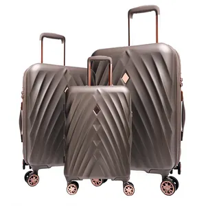 Sturdy And Durable ABS Carry-On Luggage Trolley Business Travel Suitcase With Spinner Caster Large Capacity For Plane Travel