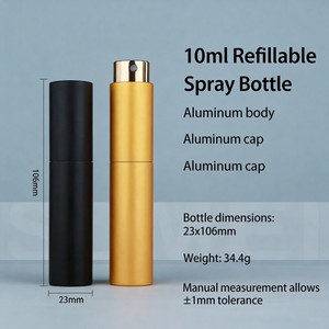 Atomizador <span class=keywords><strong>de</strong></span> Perfume <span class=keywords><strong>de</strong></span> Aluminio Anodizado Mate <span class=keywords><strong>de</strong></span> 10ml sin Tapa, Recargable, Tamaño <span class=keywords><strong>de</strong></span> <span class=keywords><strong>Bolsillo</strong></span>, con Logotipo Personalizado, Venta al Por Mayor - Product Image 3