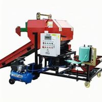 Presse à balles rondes entièrement automatique Zhanbang pour ensilage d'herbe avec moteur, machine d'emballage et de conditionnement vert, et de regroupement et de revêtement de pailles de maïs