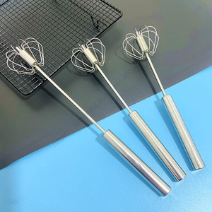 Batteur semi-automatique en acier inoxydable Syh381, mélangeur rotatif manuel à pression, outil de pâtisserie de cuisine, fouet à œufs - Product Image 1