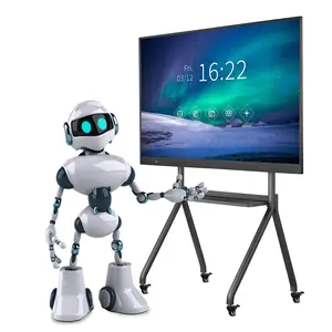 Lavagna interattiva Riotouch 65 pollici ecran table 4K UHD Pizarra Interactiva a infrarossi Android 9.0 per l'educazione