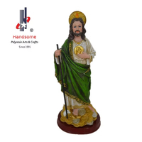 12 cm Personnalisable Résine Artisanat Statue de St Jude Catholique Maison Décoration Article