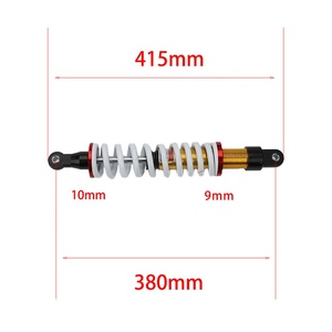 380mm Moto Amortisseur Suspension Arrière pour 110-160CC DIRT PIT BIKE Quads Certains Pit Bikes Buggies <span class=keywords><strong>Yamaha</strong></span> Aerox <span class=keywords><strong>MBK</strong></span> <span class=keywords><strong>Nitro</strong></span> - Product Image 2