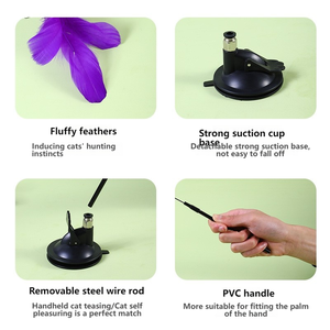 Juguete Interactivo para Gatos con Campana Metálica, Simulación de Pájaro, Divertido, Varita de Juego para Gatitos, Accesorios para Gatos - Product Image 3